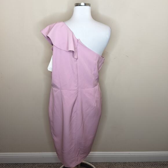 Lavish Alice One Shoulder Ruffled Corset Dress Cocktail Party - Picture 9 of 11